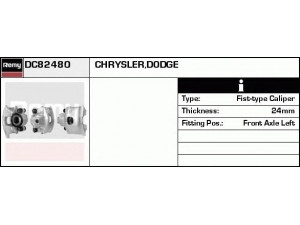 DELCO REMY DC82480 stabdžių apkaba 
 Stabdžių sistema -> Stabdžių matuoklis -> Stabdžių matuoklio montavimas