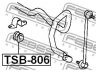 FEBEST TSB-806 skersinio stabilizatoriaus įvorių komplektas 
 Ašies montavimas/vairavimo mechanizmas/ratai -> Stabilizatorius/fiksatoriai -> Sklendės
48815-42060
