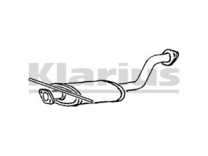 KLARIUS 230857 vidurinis duslintuvas 
 Išmetimo sistema -> Duslintuvas
0K55A40300D