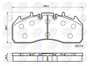 COMLINE CBP9078MK stabdžių trinkelių rinkinys, diskinis stabdys 
 Techninės priežiūros dalys -> Papildomas remontas
5001864363, 5001864364, 20568711