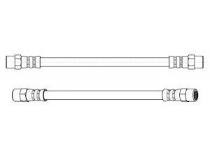 KAWE 510014 stabdžių žarnelė 
 Stabdžių sistema -> Stabdžių žarnelės
34321108135, 34321113183, 34321115695