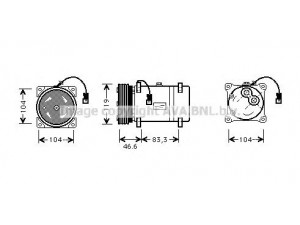 AVA QUALITY COOLING CNK216 kompresorius, oro kondicionierius 
 Oro kondicionavimas -> Kompresorius/dalys
6453KV, 6453KZ