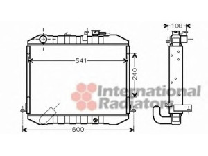 VAN WEZEL 53002372 radiatorius, variklio aušinimas 
 Aušinimo sistema -> Radiatorius/alyvos aušintuvas -> Radiatorius/dalys
1640054481