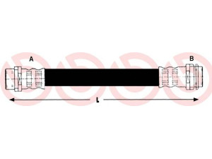 BREMBO T 85 110 stabdžių žarnelė 
 Stabdžių sistema -> Stabdžių žarnelės
24524201903, 1987476946, PHA423