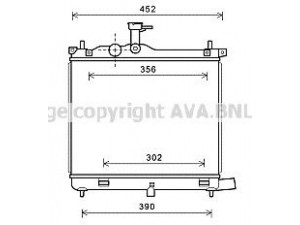 AVA QUALITY COOLING HY2290 radiatorius, variklio aušinimas 
 Aušinimo sistema -> Radiatorius/alyvos aušintuvas -> Radiatorius/dalys
253100X100, 253100X400