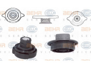 HELLA 8MY 376 780-061 radiatoriaus dangtelis
