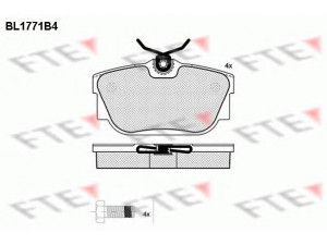 FTE BL1771B4 stabdžių trinkelių rinkinys, diskinis stabdys 
 Techninės priežiūros dalys -> Papildomas remontas
7D0 698 451 D, 7D0 698 451 E