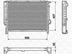 MAGNETI MARELLI 350213433000 radiatorius, variklio aušinimas 
 Aušinimo sistema -> Radiatorius/alyvos aušintuvas -> Radiatorius/dalys
17112244074, 17112244647, 17112244648