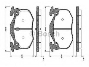 BOSCH 0 986 TB2 518 stabdžių trinkelių rinkinys, diskinis stabdys 
 Techninės priežiūros dalys -> Papildomas remontas
95 659 341, 4250 42, 4250 71, 4251 04