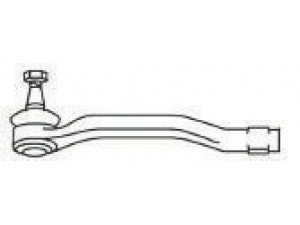 FRAP 4094 skersinės vairo trauklės galas 
 Vairavimas -> Vairo mechanizmo sujungimai
485204680R