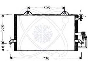 ELECTRO AUTO 30B0022 kondensatorius, oro kondicionierius 
 Oro kondicionavimas -> Kondensatorius
8A0260401AB, 8A0260403D