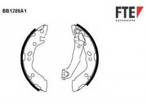 FTE BB1286A1 stabdžių trinkelių komplektas 
 Techninės priežiūros dalys -> Papildomas remontas
58305-22A01