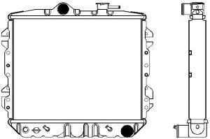 SAKURA  Automotive 1221-0201 radiatorius, variklio aušinimas