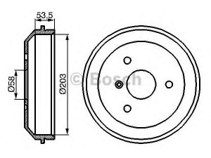 BOSCH 0 986 477 103 stabdžių būgnas 
 Stabdžių sistema -> Būgninis stabdys -> Stabdžių būgnas
451 423 00 01, A 451 423 00 01