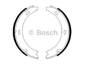 BOSCH 0 986 487 344 stabdžių trinkelių komplektas, stovėjimo stabdis 
 Stabdžių sistema -> Rankinis stabdys
140 420 04 20, 140 420 08 20, 140 420 09 20
