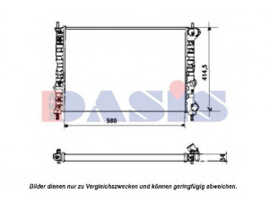 AKS DASIS 081390N radiatorius, variklio aušinimas