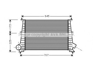 AVA QUALITY COOLING SBA4047 tarpinis suslėgto oro aušintuvas, kompresorius 
 Variklis -> Oro tiekimas -> Įkrovos agregatas (turbo/superįkrova) -> Tarpinis suslėgto oro aušintuvas
4576039, 47004047, 4726568