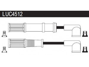 LUCAS ELECTRICAL LUC4512 uždegimo laido komplektas 
 Kibirkšties / kaitinamasis uždegimas -> Uždegimo laidai/jungtys