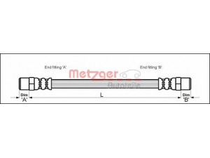 METZGER 4111681 stabdžių žarnelė 
 Stabdžių sistema -> Stabdžių žarnelės
811 611 775A