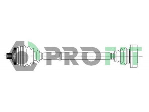 PROFIT 2730-0200 kardaninis velenas 
 Ratų pavara -> Kardaninis velenas
8D0407272AQ, 8D0407452AV, 8D0407452AX