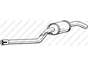 BOSAL 278-109 galinis duslintuvas 
 Išmetimo sistema -> Duslintuvas
CER1748