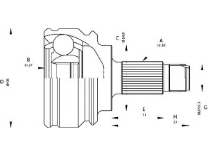 OPEN PARTS CVJ5679.10 jungčių komplektas, kardaninis velenas 
 Ratų pavara -> Sujungimai/komplektas
31607505005, 31607505006