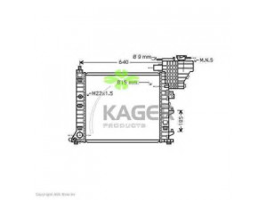 KAGER 31-3460 radiatorius, variklio aušinimas 
 Aušinimo sistema -> Radiatorius/alyvos aušintuvas -> Radiatorius/dalys
6385012401