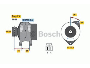 BOSCH 0 123 315 015 kintamosios srovės generatorius
MD318459