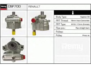 DELCO REMY DSP700 hidraulinis siurblys, vairo sistema 
 Vairavimas -> Vairo pavara/siurblys
7700823738