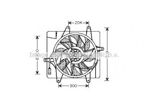 AVA QUALITY COOLING CR7505 ventiliatorius, radiatoriaus 
 Aušinimo sistema -> Oro aušinimas
5017407AA, 5017407AB