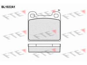 FTE BL1022A1 stabdžių trinkelių rinkinys, diskinis stabdys 
 Techninės priežiūros dalys -> Papildomas remontas
000 420 57 20, 000 420 58 20, 000 420 62 20
