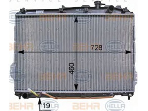 HELLA 8MK 376 763-721 radiatorius, variklio aušinimas
25310-3J100