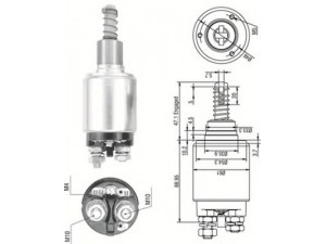 MAGNETI MARELLI 940113050257 solenoidinis jungiklis, starteris