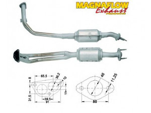 MAGNAFLOW 84308 katalizatoriaus keitiklis 
 Išmetimo sistema -> Katalizatoriaus keitiklis
7711035