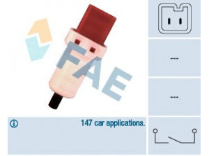 FAE 24896 stabdžių žibinto jungiklis; jungiklis, sankabos valdiklis 
 Komforto sistemos -> Važiavimo režimo programinis reguliatorius
96.398.883.80, 9639888380, 4534.28