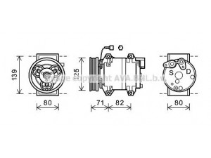 AVA QUALITY COOLING DNK377 kompresorius, oro kondicionierius 
 Oro kondicionavimas -> Kompresorius/dalys
92600MA00A, 92600MA00C