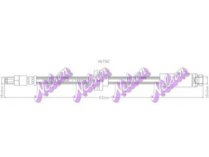 Brovex-Nelson H6782 stabdžių žarnelė 
 Stabdžių sistema -> Stabdžių žarnelės
1349854, 1424802, 3M512282JB