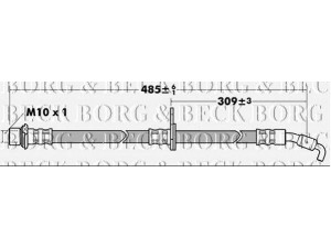 BORG & BECK BBH7388 stabdžių žarnelė 
 Stabdžių sistema -> Stabdžių žarnelės
9094702848