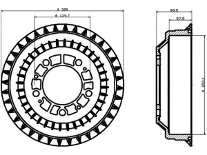 PAGID 62903 stabdžių būgnas 
 Stabdžių sistema -> Būgninis stabdys -> Stabdžių būgnas
21213502070