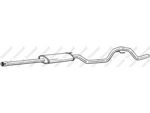 BOSAL 292-039 vidurinis duslintuvas 
 Išmetimo sistema -> Duslintuvas
24447475, 58 52 589