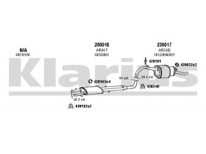 KLARIUS 030069E išmetimo sistema