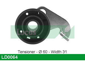 LUCAS ENGINE DRIVE LD0064 įtempiklio skriemulys, paskirstymo diržas
4438894