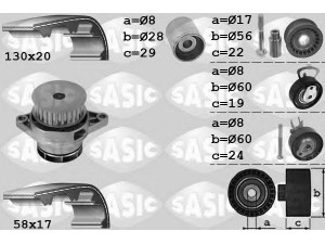 SASIC 3906085 vandens siurblio ir paskirstymo diržo komplektas 
 Aušinimo sistema -> Vandens siurblys/tarpiklis -> Vandens siurblys
036121008GX+036109119A, 036121008GX+036109119A