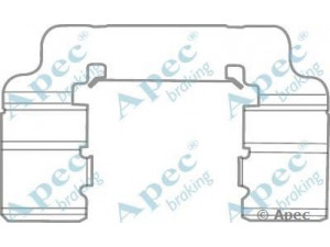 APEC braking KIT1163 priedų komplektas, stabdžių trinkelė 
 Stabdžių sistema -> Būgninis stabdys -> Dalys/priedai