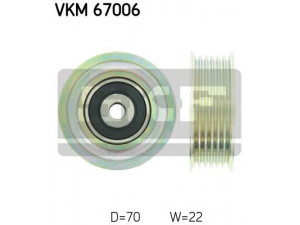 SKF VKM 67006 kreipiantysis skriemulys, V formos rumbuotas diržas 
 Diržinė pavara -> V formos rumbuotas diržas/komplektas -> Laisvasis/kreipiamasis skriemulys
16604-23011