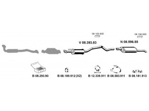 EBERSPÄCHER 082395 išmetimo sistema 
 Išmetimo sistema -> Išmetimo sistema, visa