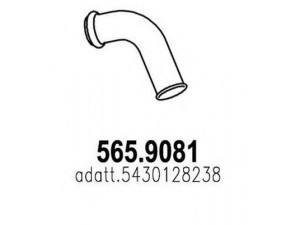 ASSO 565.9081 išleidimo kolektorius 
 Išmetimo sistema -> Išmetimo vamzdžiai
5430128238