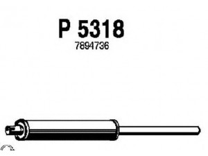 FENNO P5318 vidurinis duslintuvas 
 Išmetimo sistema -> Duslintuvas
7894736, 8339814, 9361817