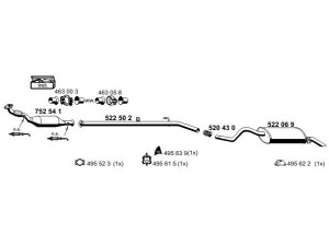ERNST 100278 išmetimo sistema 
 Išmetimo sistema -> Išmetimo sistema, visa