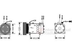 VAN WEZEL 0900K179 kompresorius, oro kondicionierius 
 Oro kondicionavimas -> Kompresorius/dalys
006453Z4, 6453Z4